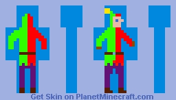 Court jester with obnoxious clothing and bell Minecraft Skin