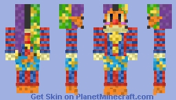 Fidget - Jester Cat Minecraft Skin