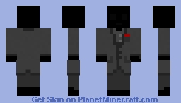 Jononek - Masked man in grey suit Minecraft Skin