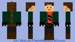 Cool guy in Leather Jacket Minecraft Skin