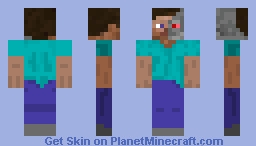 Cyborg Steve Minecraft Skin