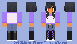 Aphmau Casual Outfit With Converse Knee High Minecraft Skin