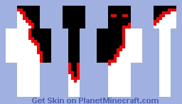 black half and half with red stripe sweaty skin (more colour combos) Minecraft Skin