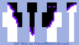 black half and half with purple stripe sweaty skin (more colour combos) Minecraft Skin