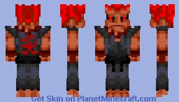 Akuma/Gouki (Street Fighter Alpha/Zero) Minecraft Skin