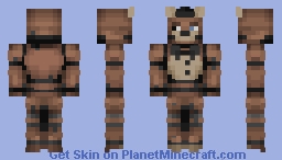 Withered Freddy Minecraft Skin