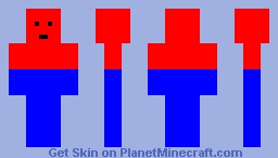 Red and Blue man Minecraft Skin
