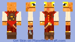 Adventurous Orange Frog Minecraft Skin