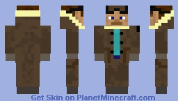 steve with a jacket hood off Minecraft Skin