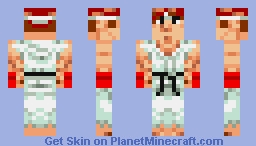 Marvel vs Capcom - Ryu (Java) Minecraft Skin