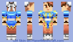 Marvel vs Capcom - Chun-Li (Java) Minecraft Skin