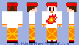The flame boy Minecraft Skin