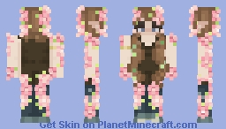 Pink Flower Fae Minecraft Skin