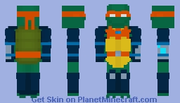 Teenage Mutant Ninja Turtles (Fast Forward) - Michelangelo Minecraft Skin