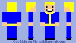 Vault Boy Skin From Fallout Minecraft Skin