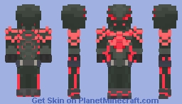 Miles Morales Brooklyn 2099 Suit (Red) Minecraft Skin