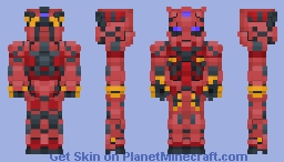 gMS-α Red Gundam Minecraft Skin