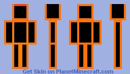 neon (orange) Minecraft Skin