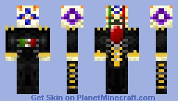 Mexican skull Day of the death skin Minecraft Skin