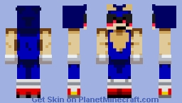 「realclass High Quality remake」sonic.EXE sonic.EXE series Minecraft Skin