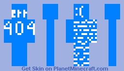 blue death screen Minecraft Skin