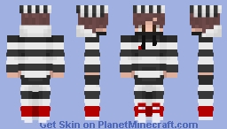 AQUINO PRISIONERO A RAYAS SKIN - Aquí si hay otro Delincuente Minecraft Skin