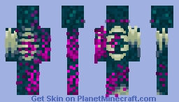 Purple Wardenderman Minecraft Skin