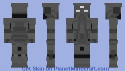 Super Tactical Droid (Gray-scale like Colors) (Robotic Squidward looking-ahh skin I ever made) Minecraft Skin