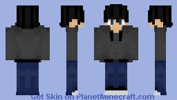 Boy Skin | Black Hair Blue Eyes Minecraft Skin