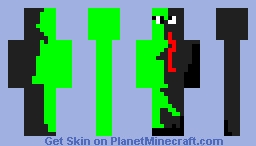 Half venom human Minecraft Skin
