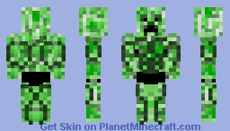 Buff Creeper Minecraft Skin