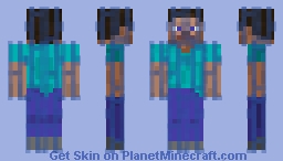 Steve in Water Cage Minecraft Skin