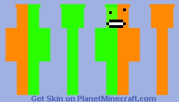 orange-green man Minecraft Skin
