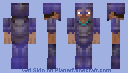 Steve in Enchanted Netherite Armor Minecraft Skin