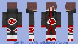 AQUINO AKATSUKI SKIN - Aqui si hay ninja malo Minecraft Skin