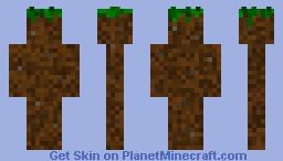 Grass Block Man Minecraft Skin