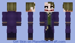 The Joker | Heath Ledger | 2025 Remake | 1.8+ Minecraft Skin