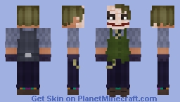 The Joker (waist coat) | Heath Ledger | 2025 Remake | 1.8+ Minecraft Skin