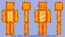 (Orange + Lava) Skin Minecraft Skin
