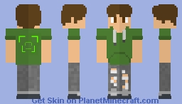 half face dude Minecraft Skin