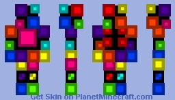 Cube guy (Cubert but he's made of cubes) Minecraft Skin