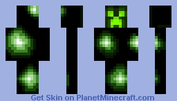 Glowing Creeper! Minecraft Skin