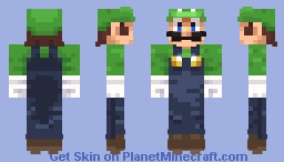 Luigi (Super Mario) Minecraft Skin
