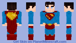 Superman (With cape) Minecraft Skin