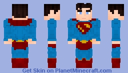 Superman (No cape) Minecraft Skin