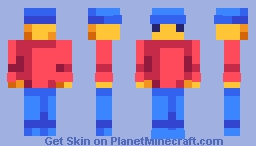 8-bit Lego man Minecraft Skin