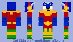 Zonic the Zone Cop Minecraft Skin