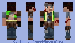 Zombie surviver Hudson Minecraft Skin