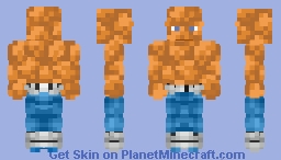 The Thing (Ben Grimm Shirtless) Minecraft Skin
