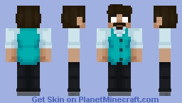 Herobrine in my style Minecraft Skin
